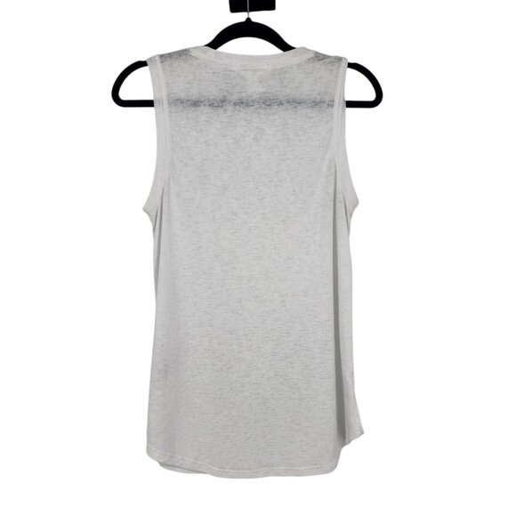 Athleta White Sleeveless Tank Top M TENCEL Modal & Polyester Blend - Picture 4 of 4